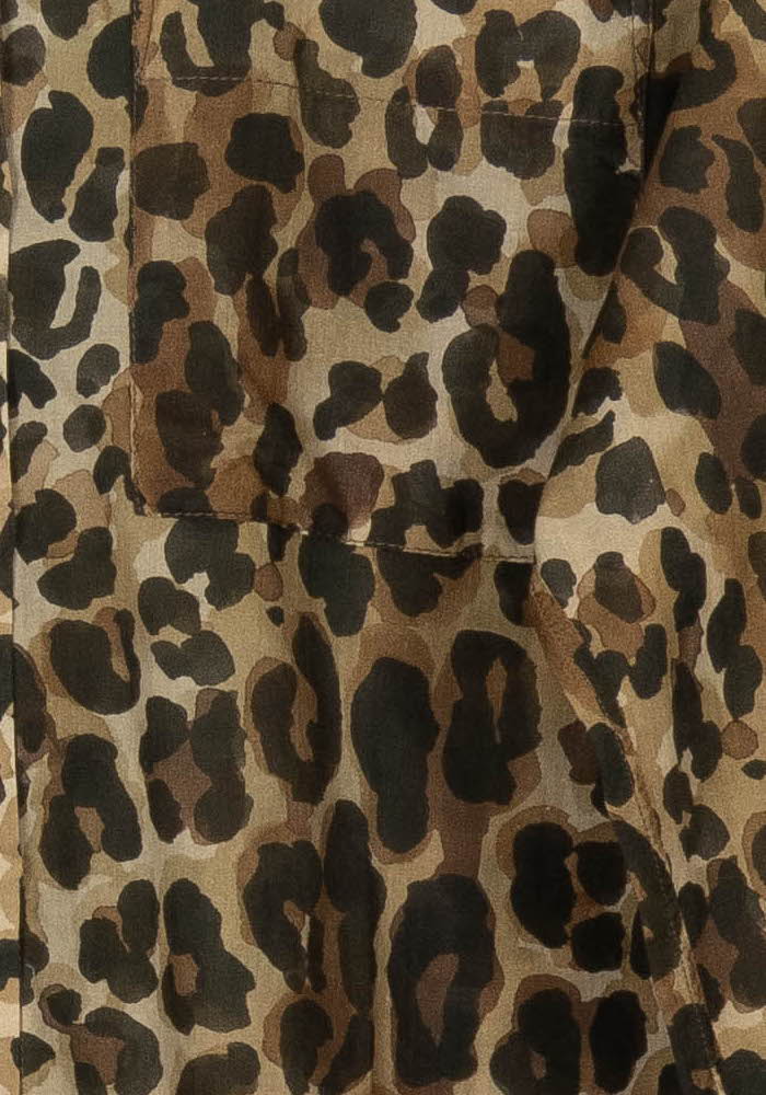 Chemise Léopard Marron et Noir - Taille XS/34 de la marque Claudie Pierlot | PARAD118925 - Vendu par Paradigme - Image 3