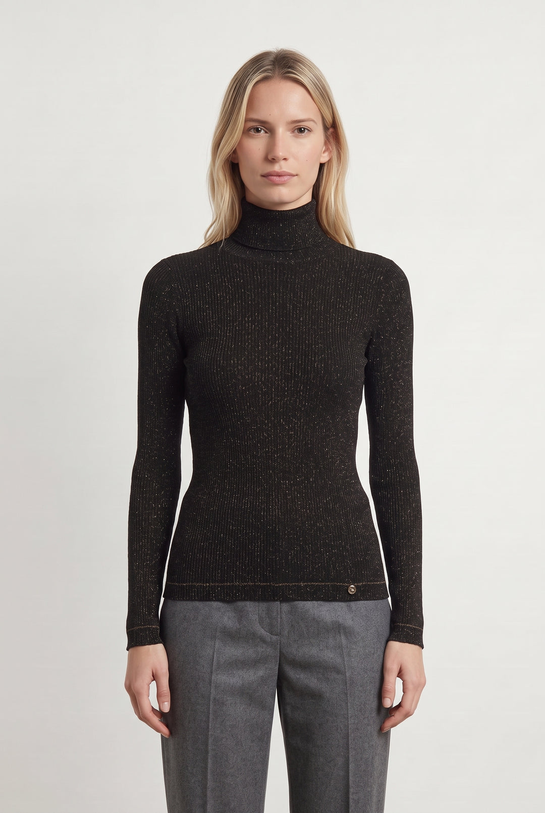Pull Col Roulé Marron - Taille M/38 de la marque Liu Jo | PARAD118926 - Vendu par Paradigme - Image 1