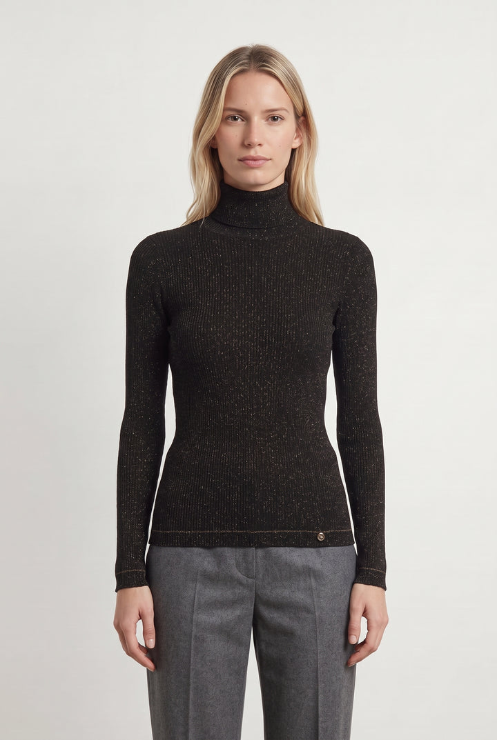 Pull Col Roulé Marron - Taille M/38 de la marque Liu Jo | PARAD118926 - Vendu par Paradigme - Image 1