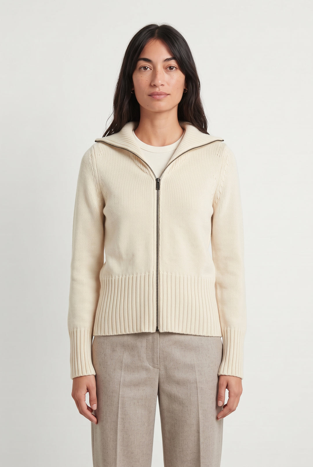Gilet Zippé Beige - Taille S/36 de la marque Isabel Marant étoile | PARAD118929 - Vendu par Paradigme - Image 1