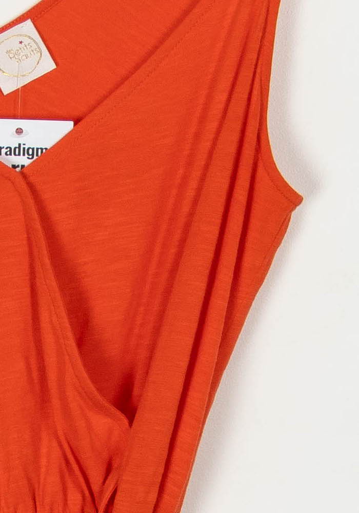 Robe Longue Rouge - Taille S/36 de la marque Des petits hauts | PARAD118931 - Vendu par Paradigme - Image 3
