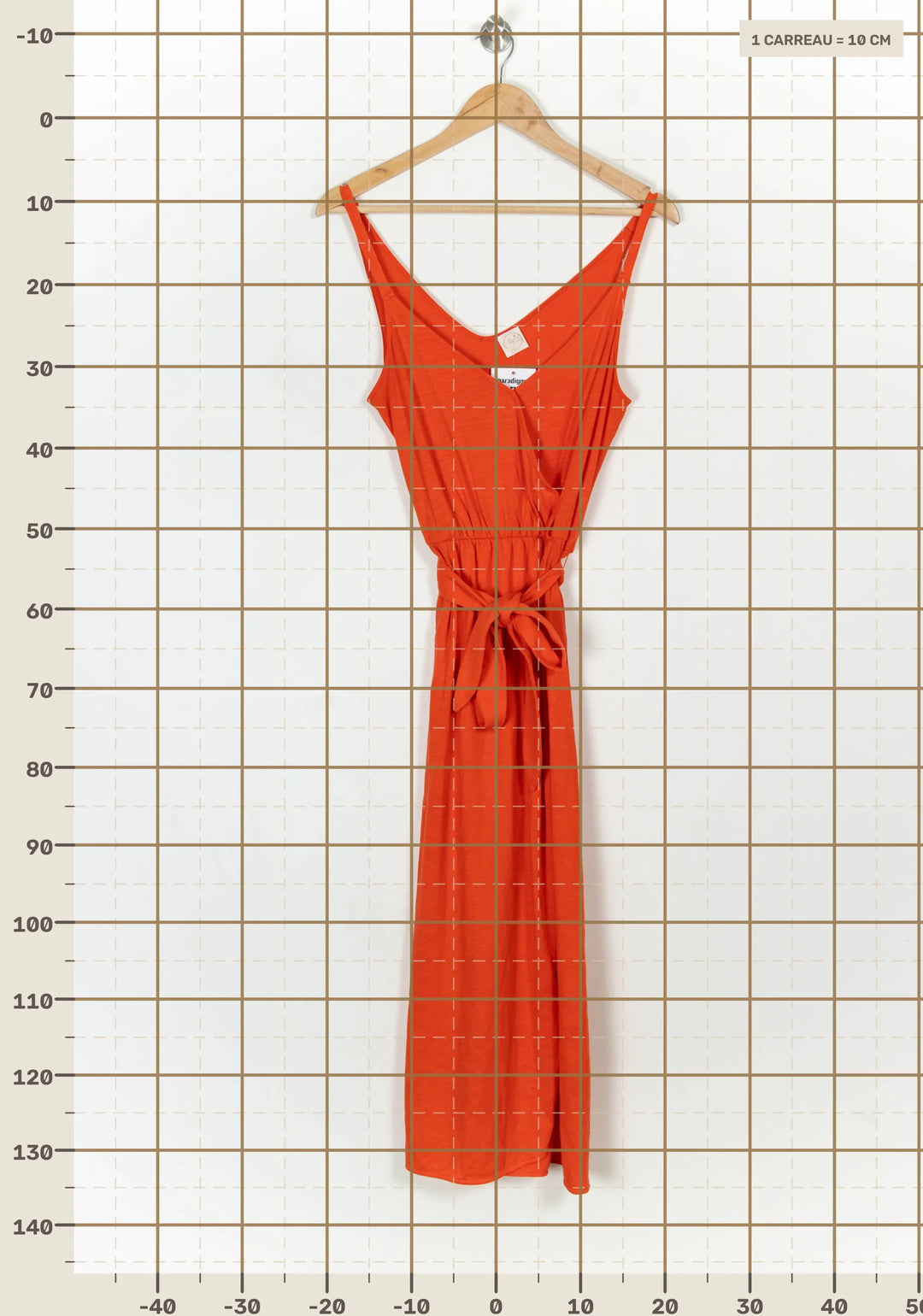 Robe Longue Rouge - Taille S/36 de la marque Des petits hauts | PARAD118931 - Vendu par Paradigme - Image 4