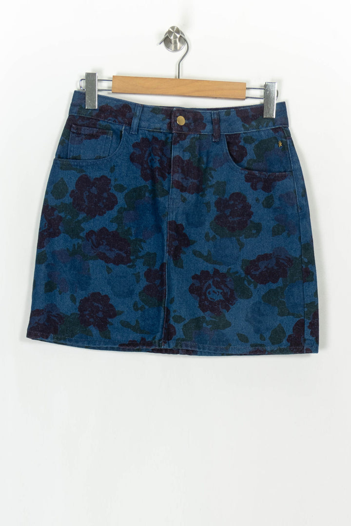 Jupe Courte Bleue et Violette - Taille L/40 de la marque Des petits hauts | PARAD118932 - Vendu par Paradigme - Image 2