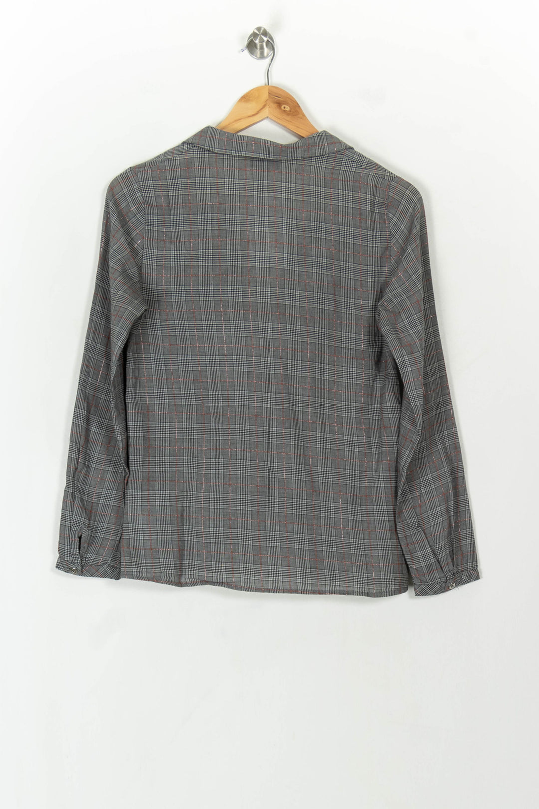 Blouse Grise à Carreaux - Taille S/36 de la marque Kookai | PARAD118937 - Vendu par Paradigme - Image 5
