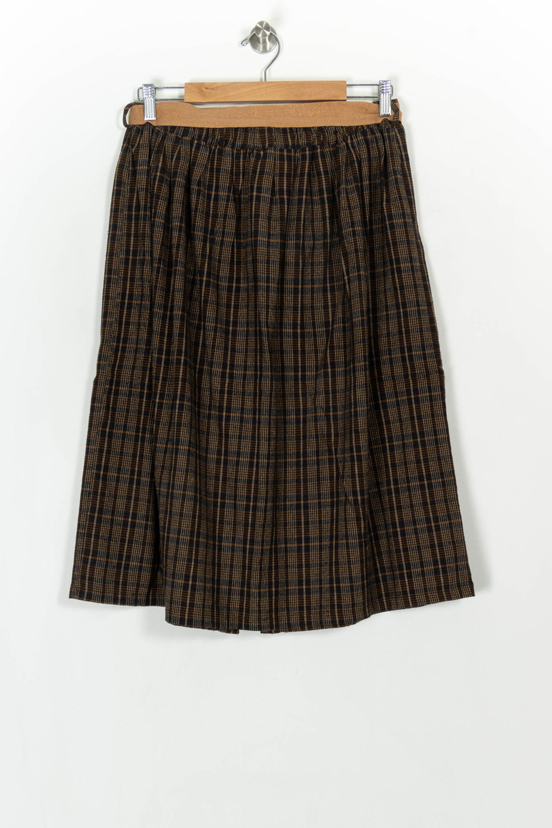 Jupe Midi Marron et Noire - Taille M/38 de la marque La Fée Maraboutée | PARAD118940 - Vendu par Paradigme - Image 5
