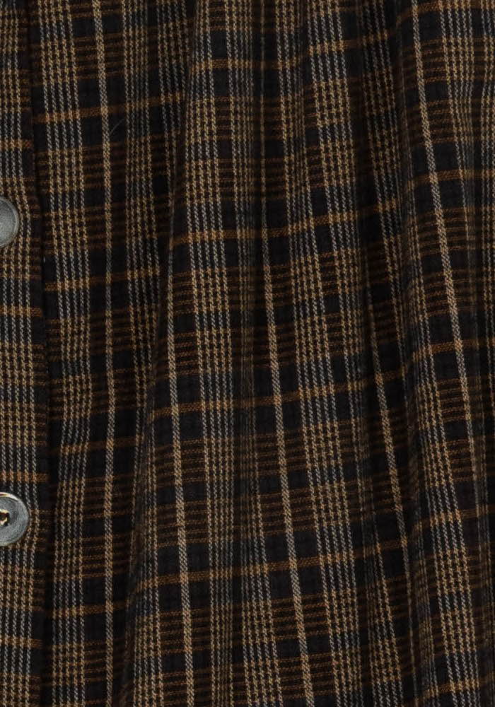 Jupe Midi Marron et Noire - Taille M/38 de la marque La Fée Maraboutée | PARAD118940 - Vendu par Paradigme - Image 3
