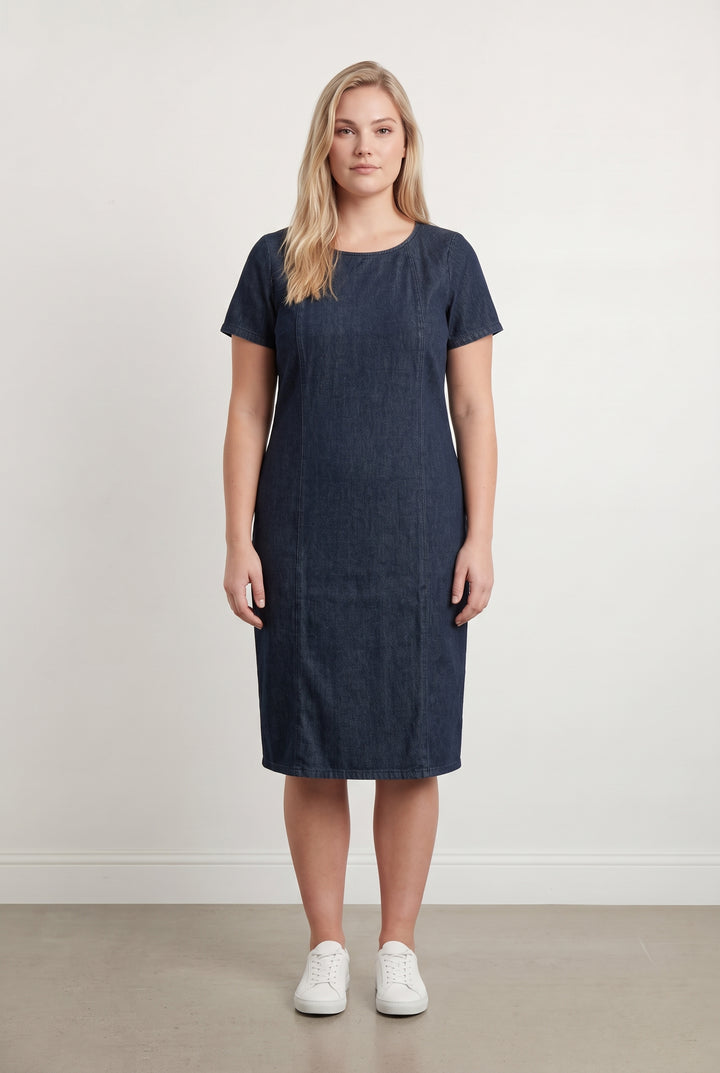 Robe Midi Bleue - Taille XL/42 de la marque Marina Rinaldi | PARAD118941 - Vendu par Paradigme - Image 1