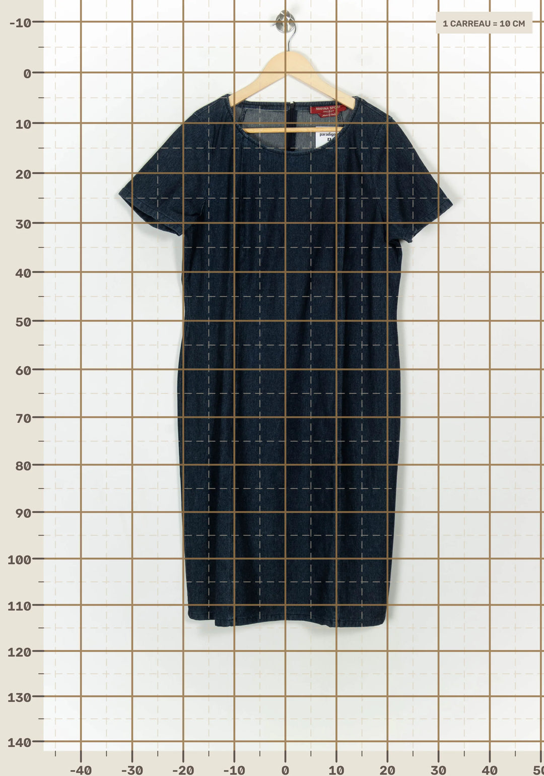 Robe Midi Bleue - Taille XL/42 de la marque Marina Rinaldi | PARAD118941 - Vendu par Paradigme - Image 4