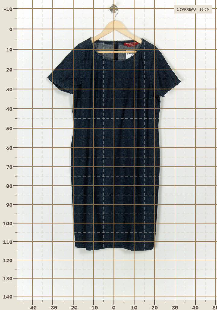 Robe Midi Bleue - Taille XL/42 de la marque Marina Rinaldi | PARAD118941 - Vendu par Paradigme - Image 4