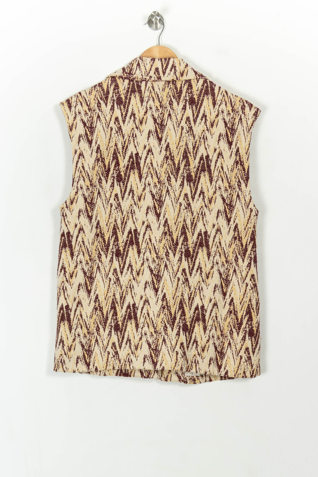 Gilet Sans Manches Beige et Bordeaux - Taille S/36 de la marque Imprevu | PARAD118946 - Vendu par Paradigme - Image 5