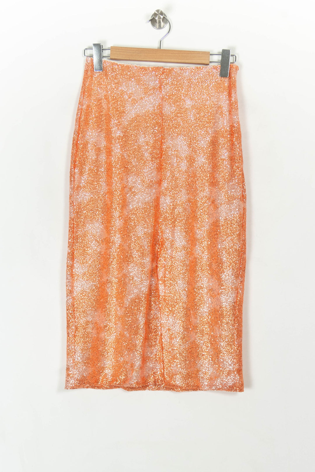 Jupe Mi-Longue Orange et Blanche - Taille S/36 de la marque Imprevu | PARAD118947 - Vendu par Paradigme - Image 2