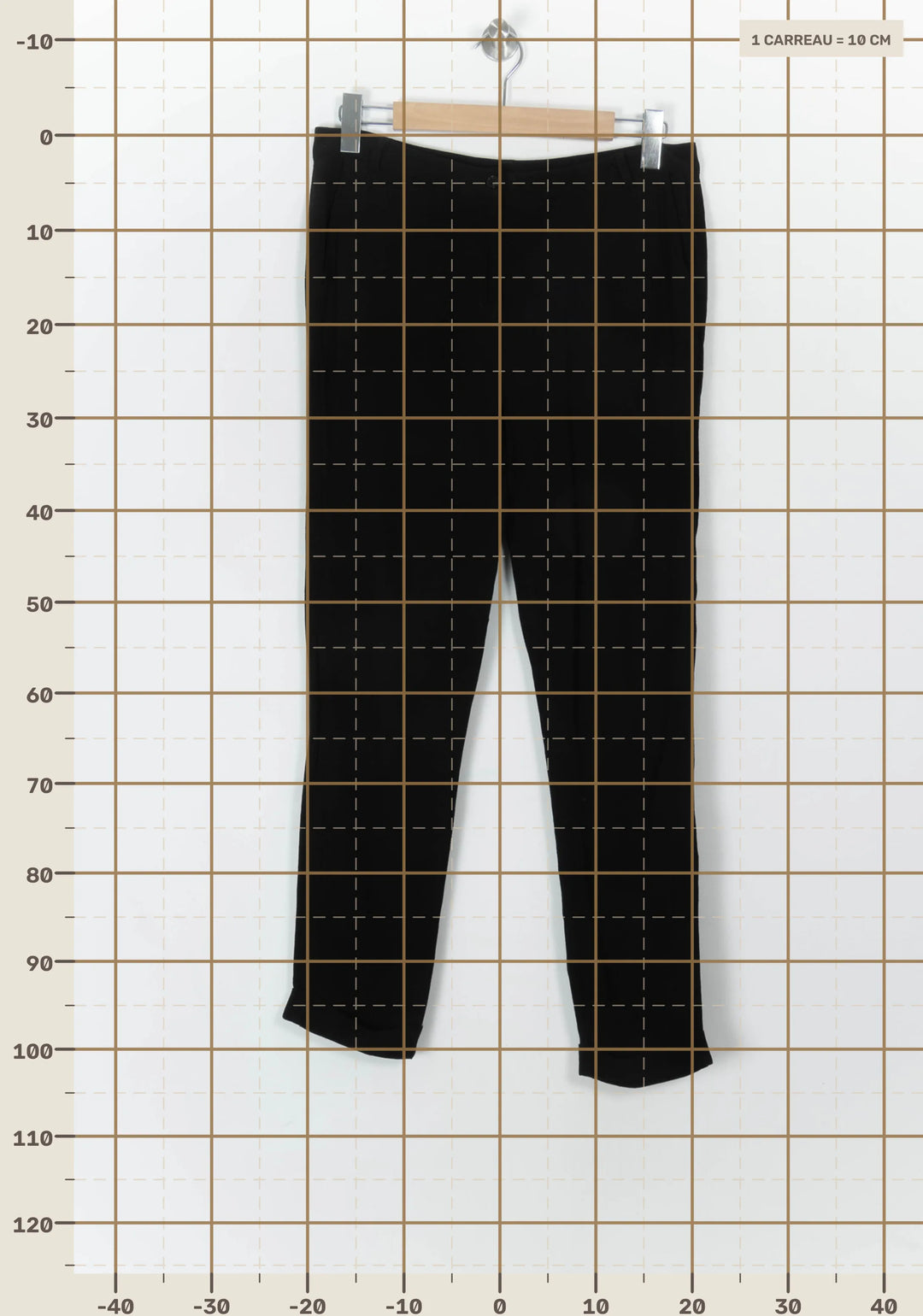 Pantalon Noir - Taille L/40 de la marque American Vintage | PARAD118949 - Vendu par Paradigme - Image 4