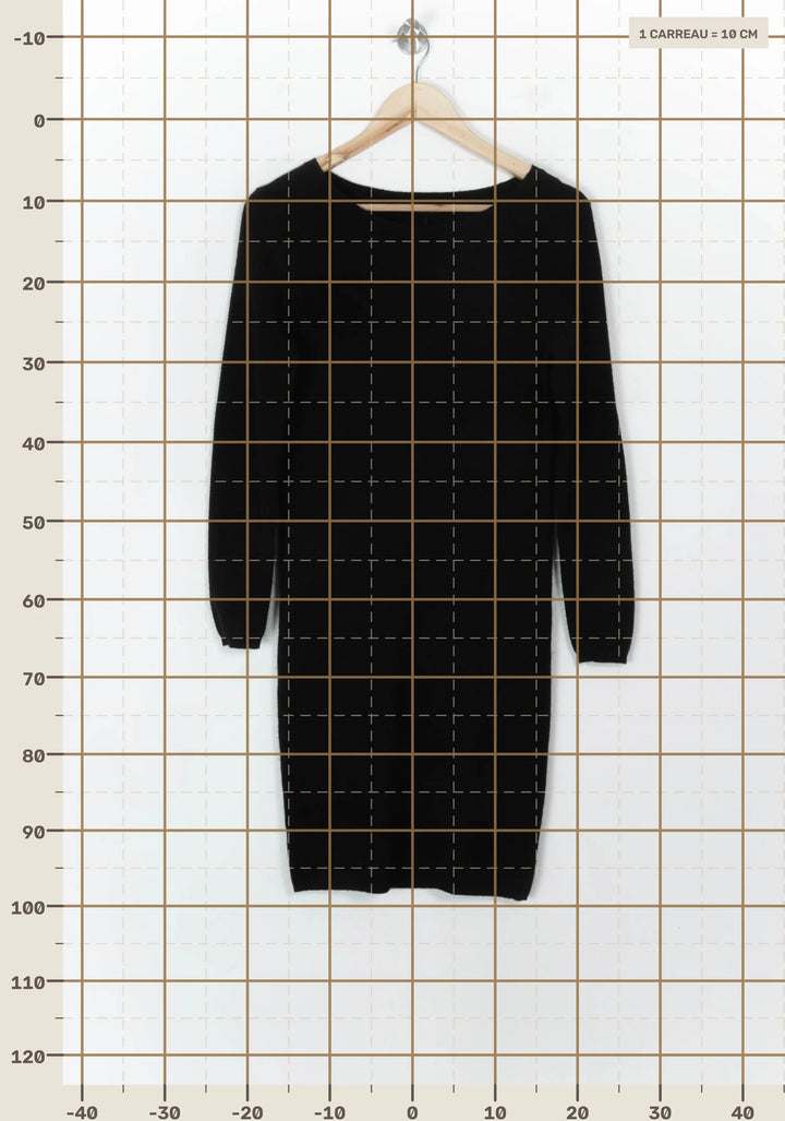 Robe Pull Noire - Taille S/36 de la marque One Step | PARAD118951 - Vendu par Paradigme - Image 4
