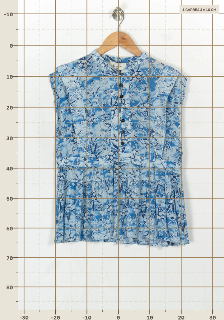Blouse Bleue - Taille S/36 de la marque Bérénice | PARAD118954 - Vendu par Paradigme - Image 4