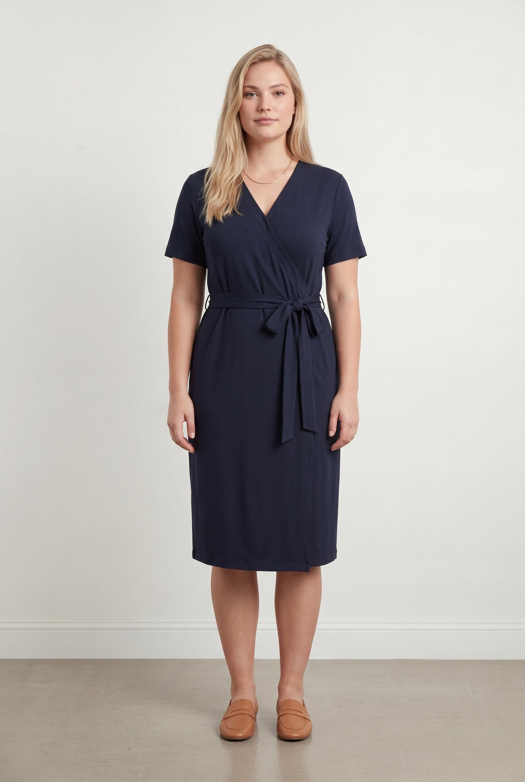 Robe portefeuille Bleu - Taille XXXL/46 de la marque Indies | PARAD118957 - Vendu par Paradigme - Image 1