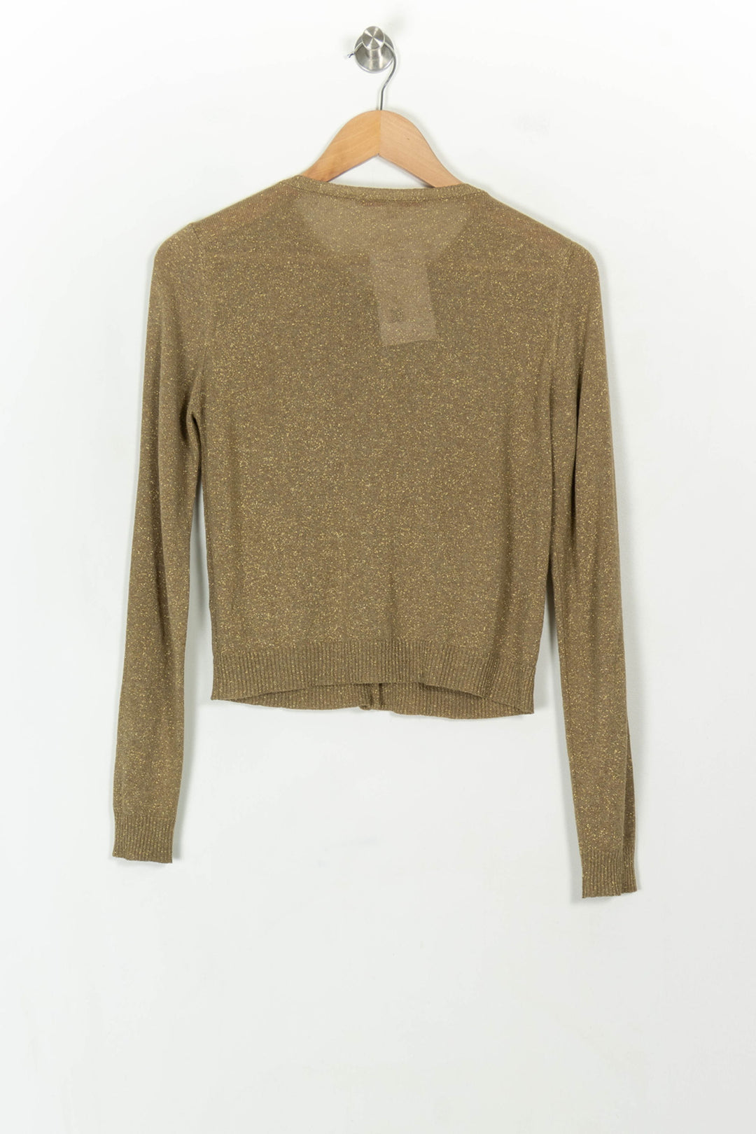Cardigan Doré - Taille S/36 de la marque La Fée Maraboutée | PARAD118958 - Vendu par Paradigme - Image 5