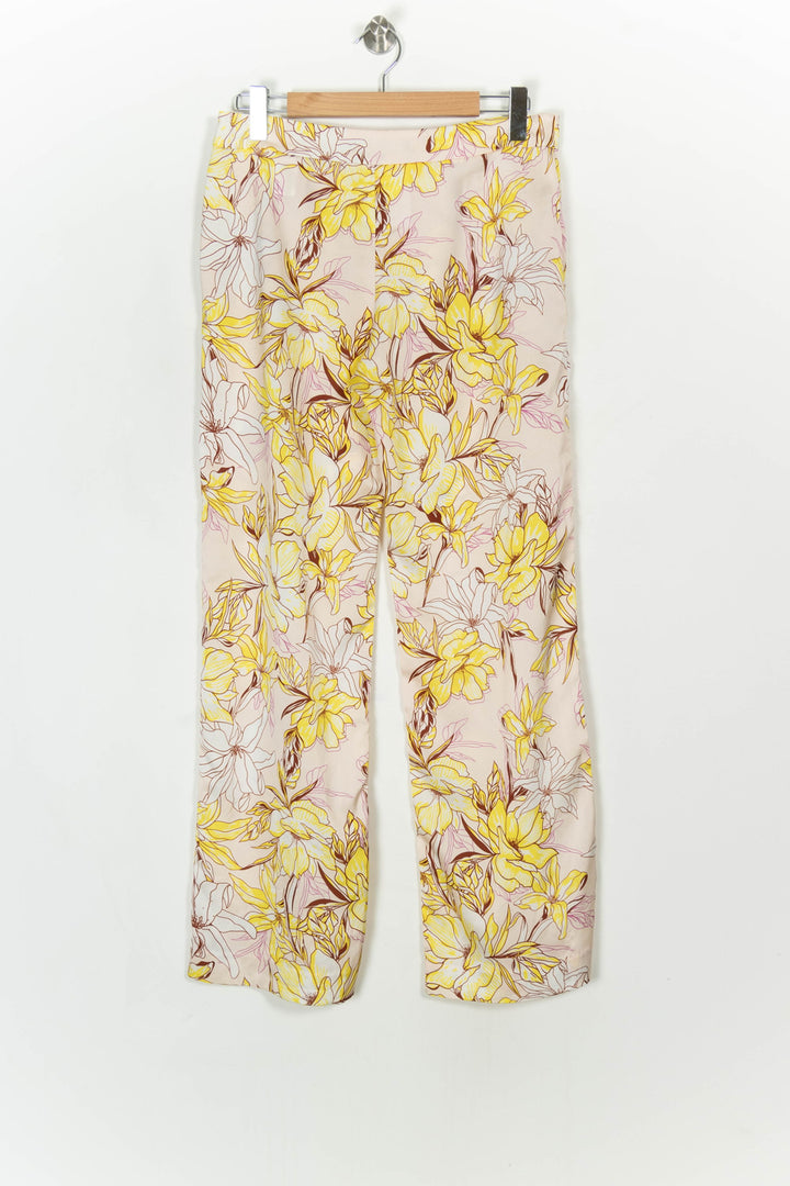 Pantalon Fleuri Jaune et Rose - Taille XL/42 de la marque Bleu Blanc Rouge | PARAD118960 - Vendu par Paradigme - Image 5