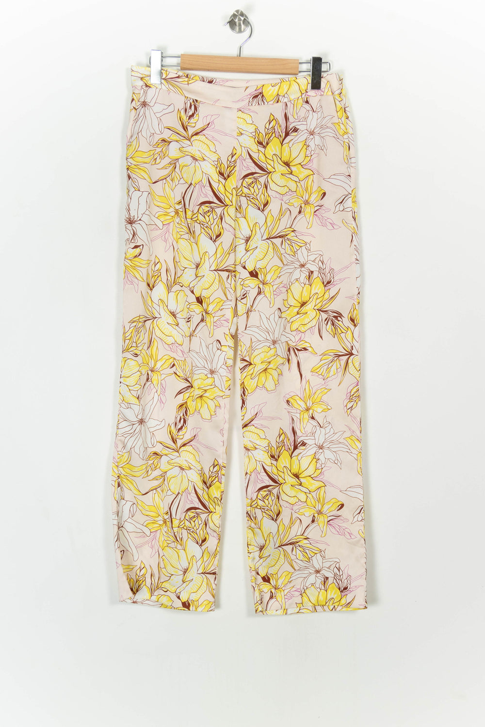 Pantalon Fleuri Jaune et Rose - Taille XL/42 de la marque Bleu Blanc Rouge | PARAD118960 - Vendu par Paradigme - Image 2