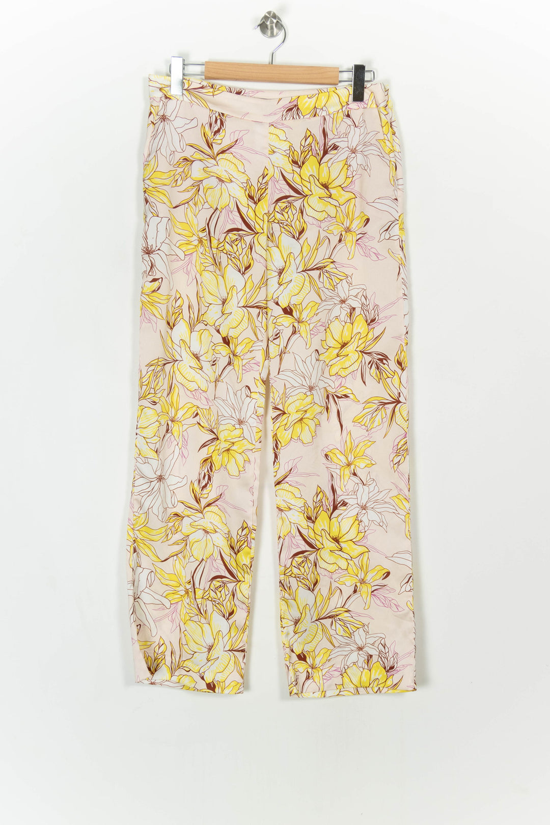 Pantalon Fleuri Jaune et Rose - Taille XL/42 de la marque Bleu Blanc Rouge | PARAD118960 - Vendu par Paradigme - Image 2