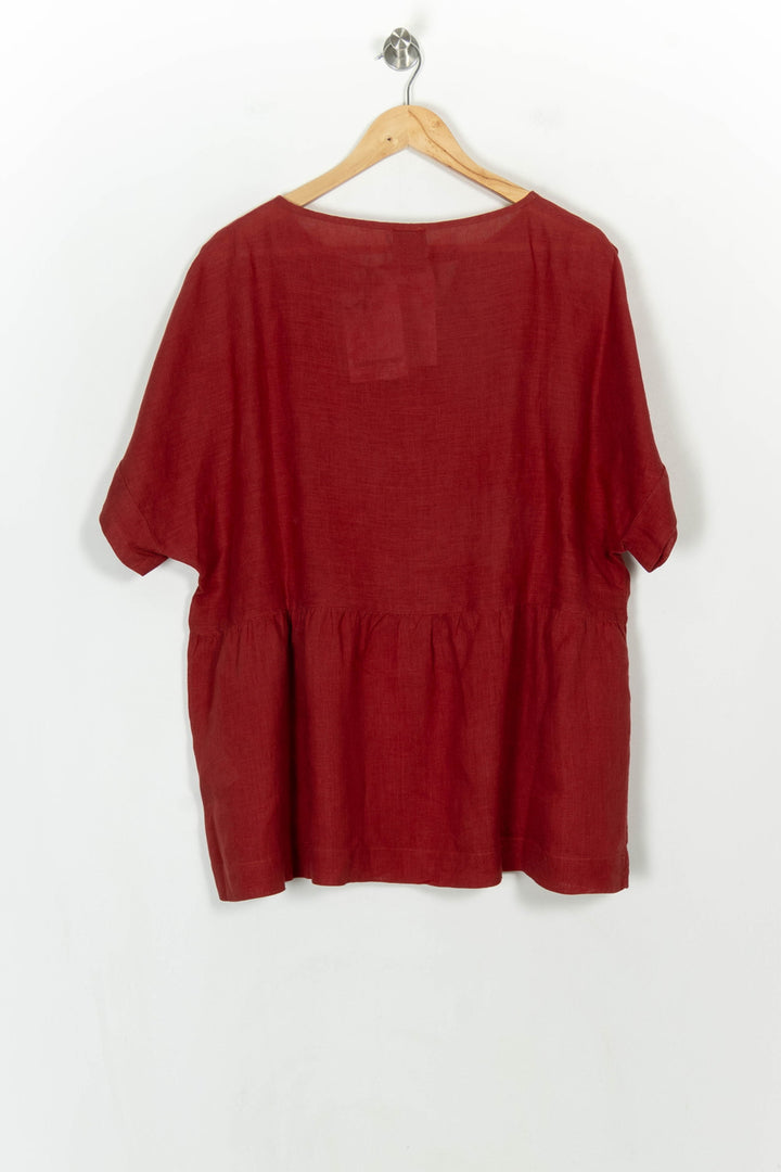 Blouse Rouge - Taille XXL/44 de la marque Marina Rinaldi | PARAD118961 - Vendu par Paradigme - Image 5