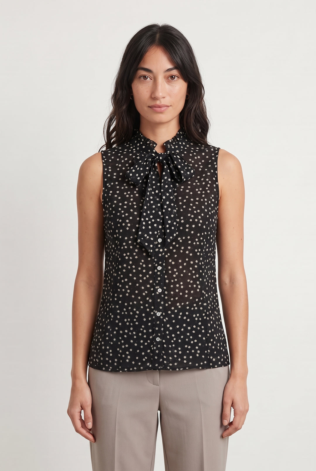 Blouse Noire et Blanche - Taille S/36 de la marque Maison 123 | PARAD118964 - Vendu par Paradigme - Image 1
