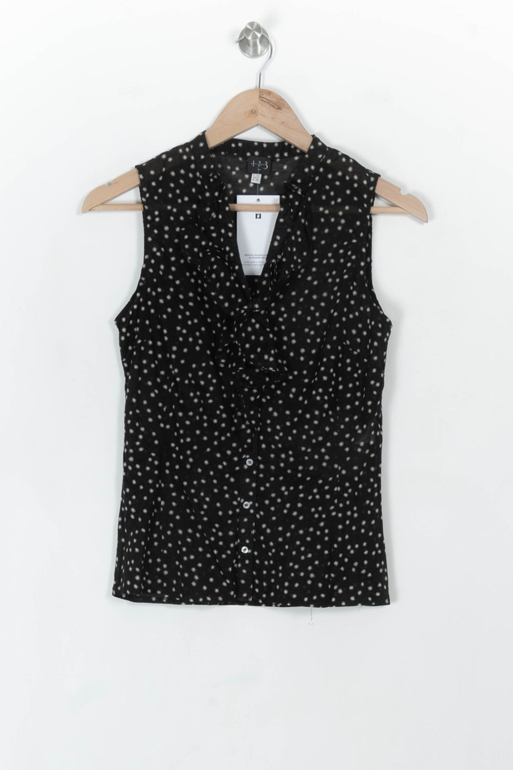 Blouse Noire et Blanche - Taille S/36 de la marque Maison 123 | PARAD118964 - Vendu par Paradigme - Image 2