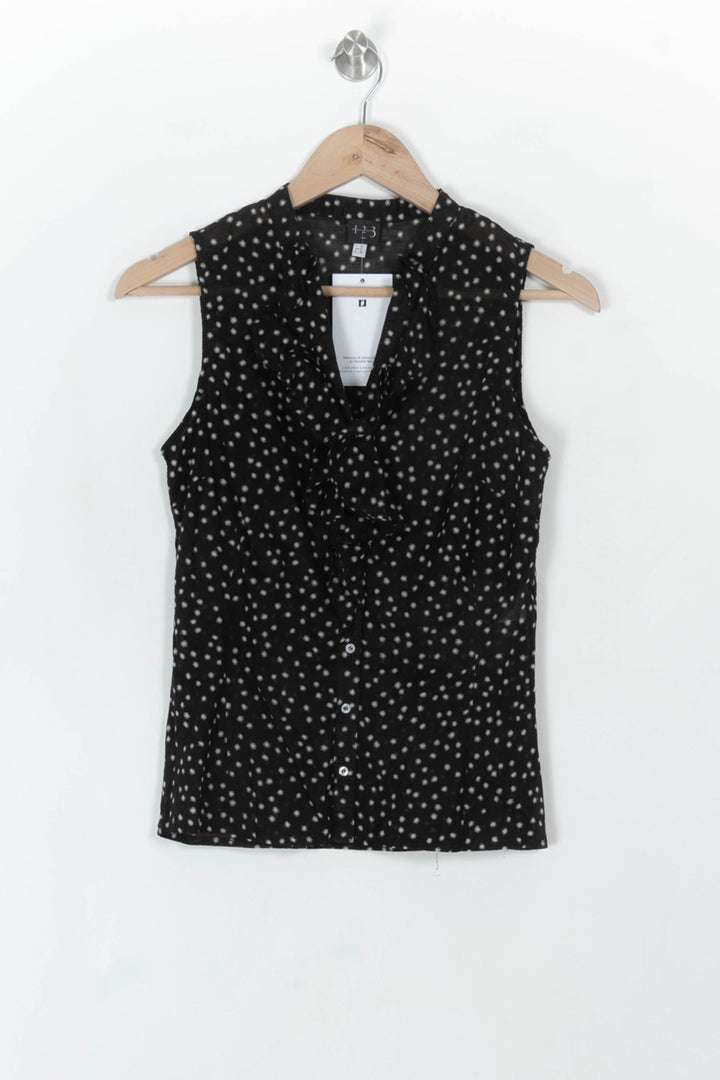 Blouse Noire et Blanche - Taille S/36 de la marque Maison 123 | PARAD118964 - Vendu par Paradigme - Image 2