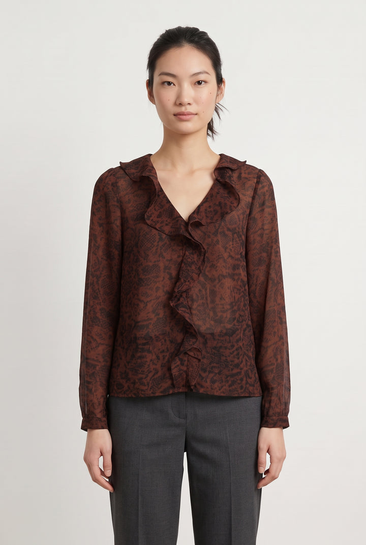 Blouse Bordeaux - Taille S/36 de la marque Grace &amp; Mila | PARAD118965 - Vendu par Paradigme - Image 1