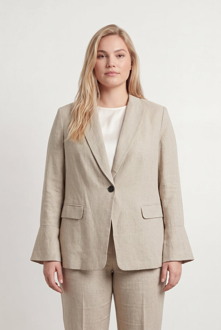 Blazer Beige - Taille XXL/44 de la marque Marina Rinaldi | PARAD118966 - Vendu par Paradigme - Image 1