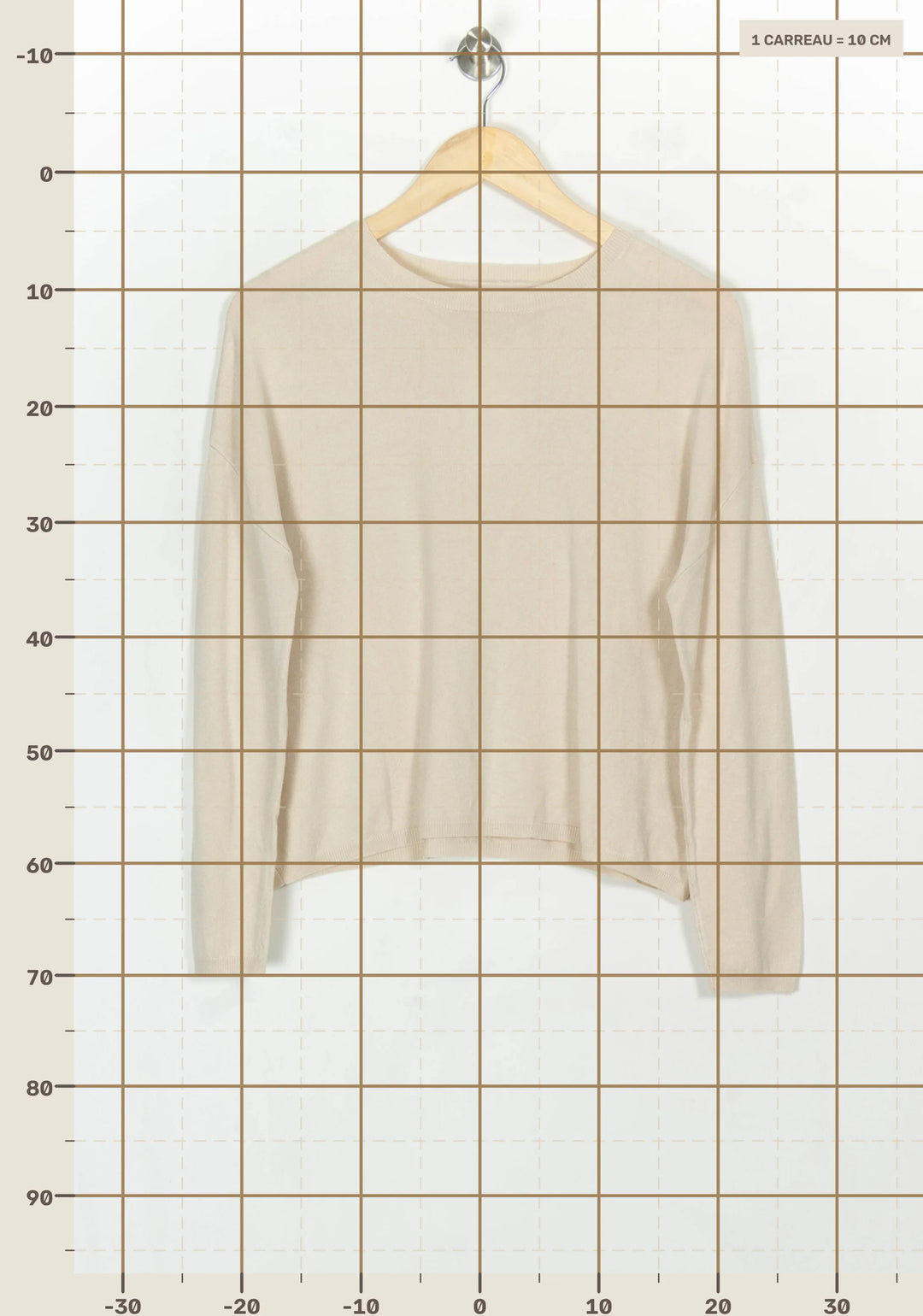 Pull Beige - Taille S/36 de la marque Sud express | PARAD118967 - Vendu par Paradigme - Image 4