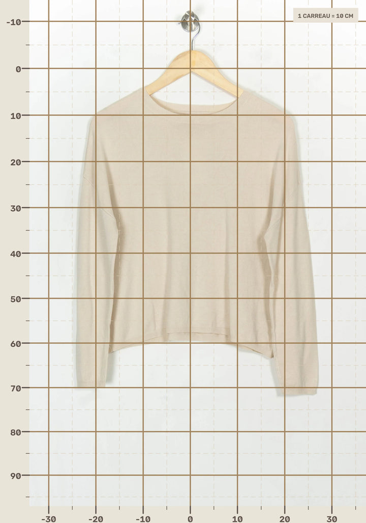 Pull Beige - Taille S/36 de la marque Sud express | PARAD118967 - Vendu par Paradigme - Image 4