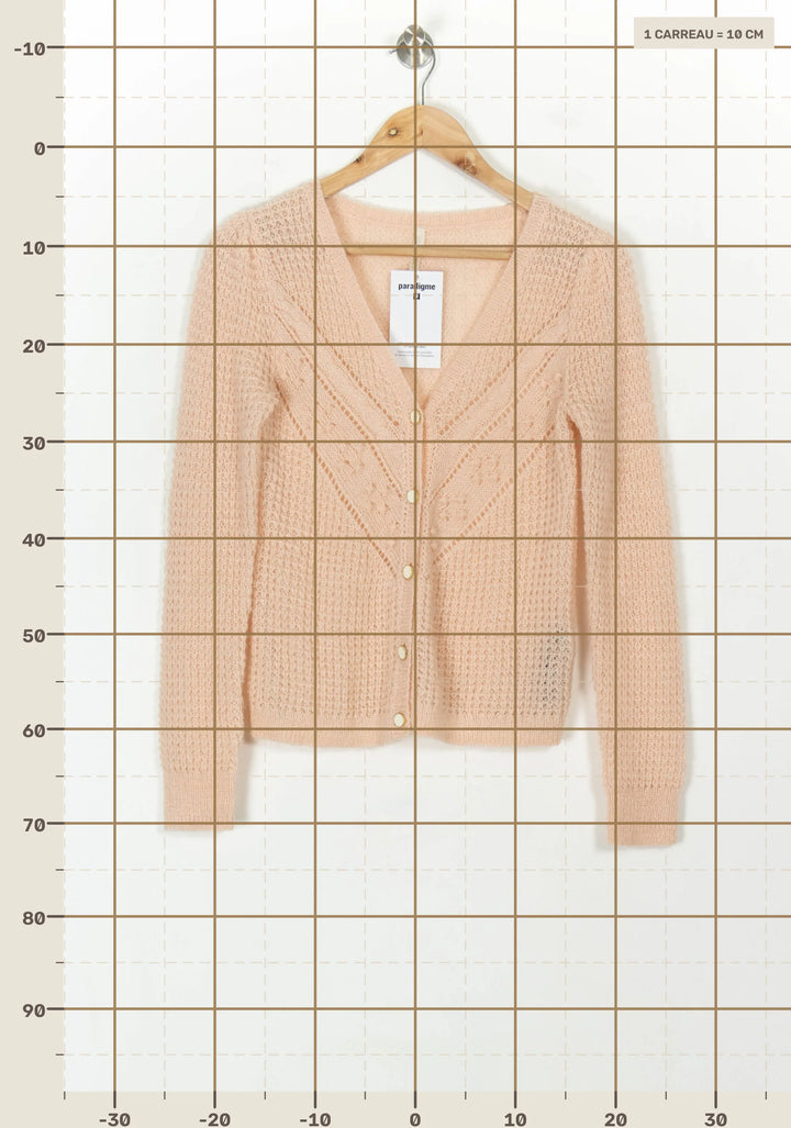 Cardigan Rose - Taille S/36 de la marque I.Code | PARAD118970 - Vendu par Paradigme - Image 4