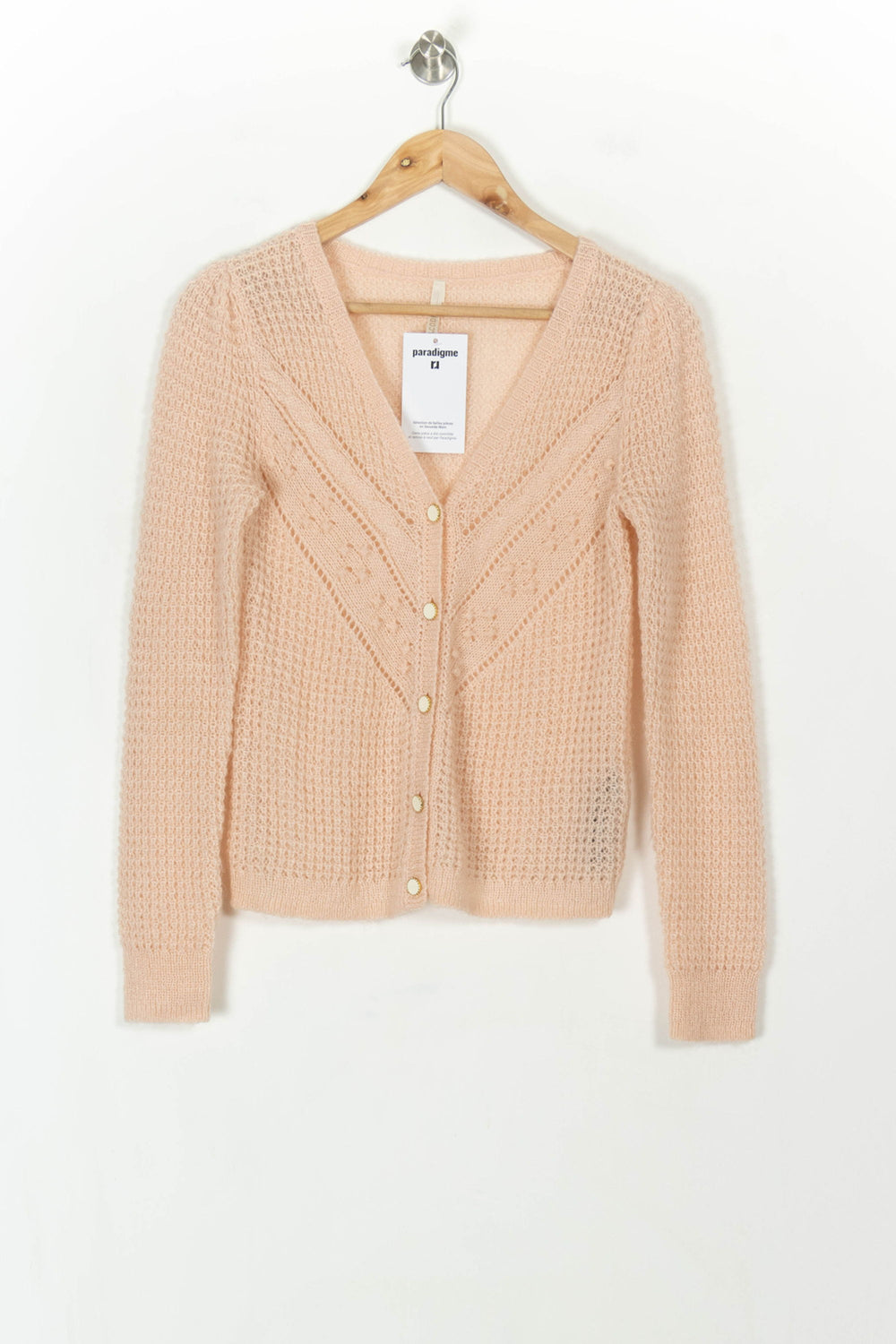Cardigan Rose - Taille S/36 de la marque I.Code | PARAD118970 - Vendu par Paradigme - Image 2
