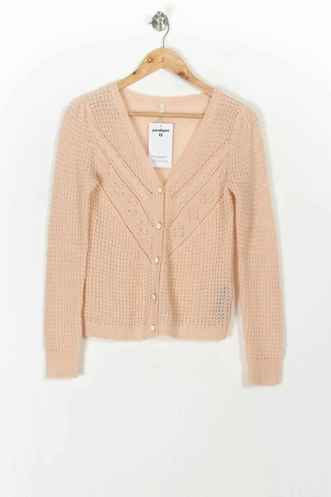 Cardigan Rose - Taille S/36 de la marque I.Code | PARAD118970 - Vendu par Paradigme - Image 2