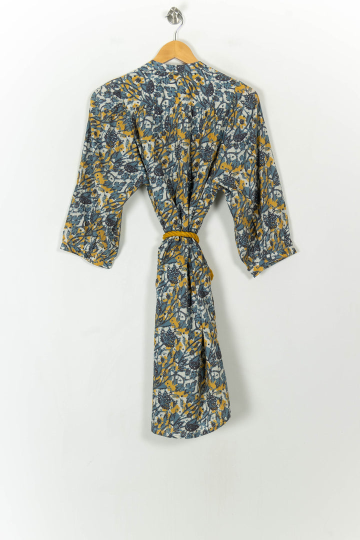 Robe Midi Bleue et Jaune - Taille S/36 de la marque Sessùn | PARAD118972 - Vendu par Paradigme - Image 5