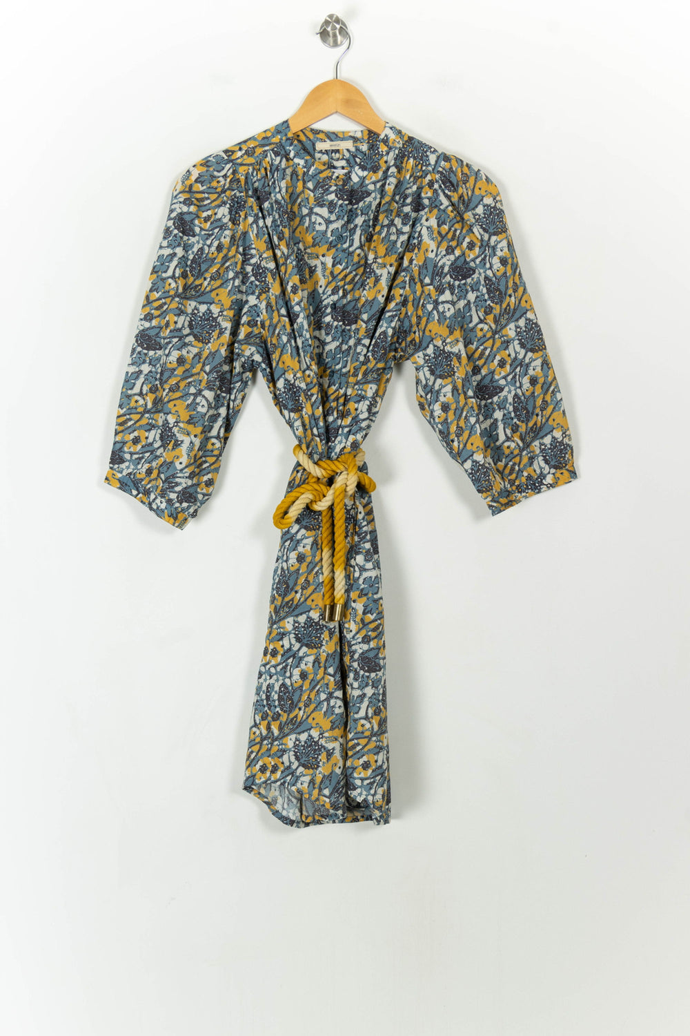 Robe Midi Bleue et Jaune - Taille S/36 de la marque Sessùn | PARAD118972 - Vendu par Paradigme - Image 2