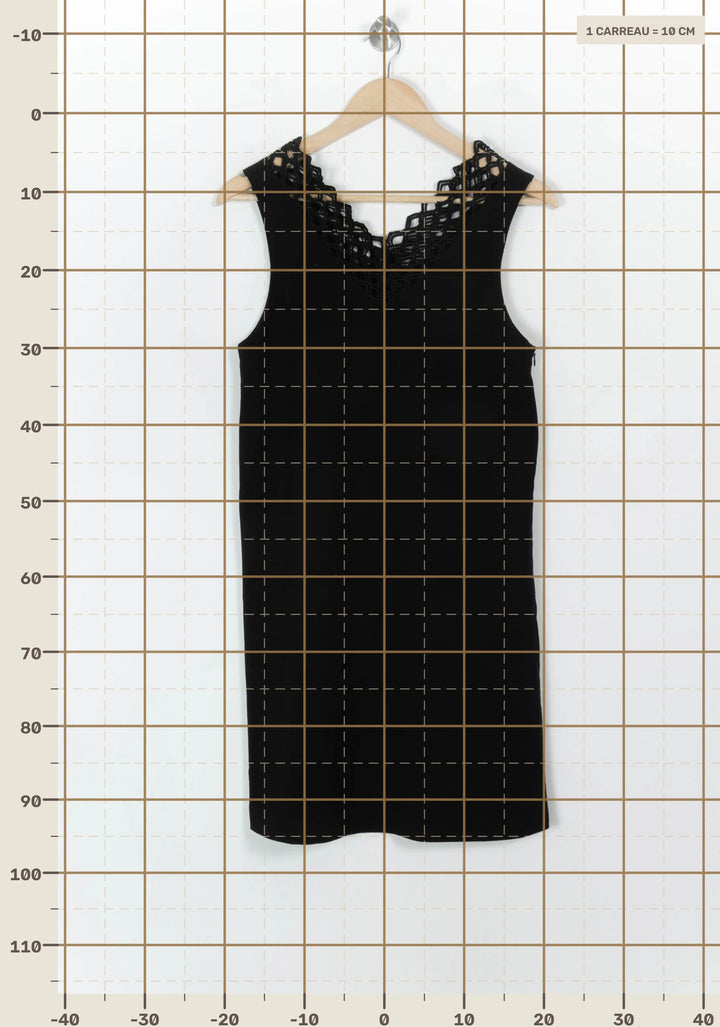 Robe Sans Manches Noire - Taille S/36 de la marque Suncoo | PARAD118974 - Vendu par Paradigme - Image 4
