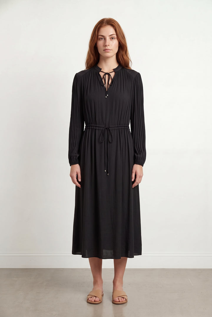 Robe Mi-Longue Noire - Taille S/36 de la marque Claudie Pierlot | PARAD118975 - Vendu par Paradigme - Image 1