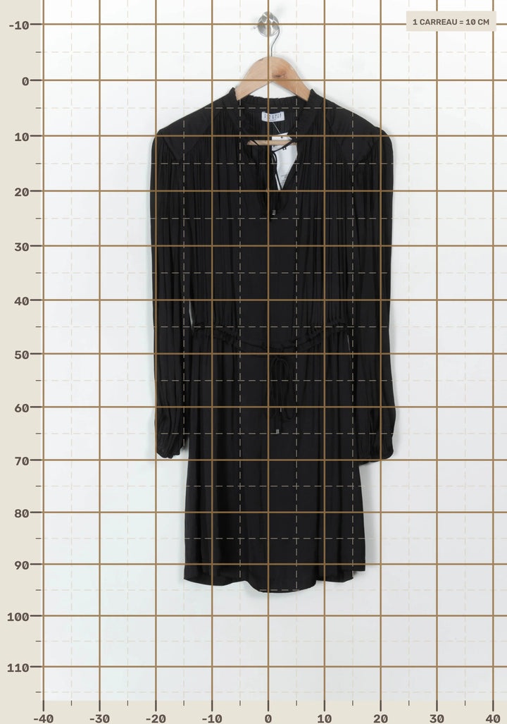 Robe Mi-Longue Noire - Taille S/36 de la marque Claudie Pierlot | PARAD118975 - Vendu par Paradigme - Image 4