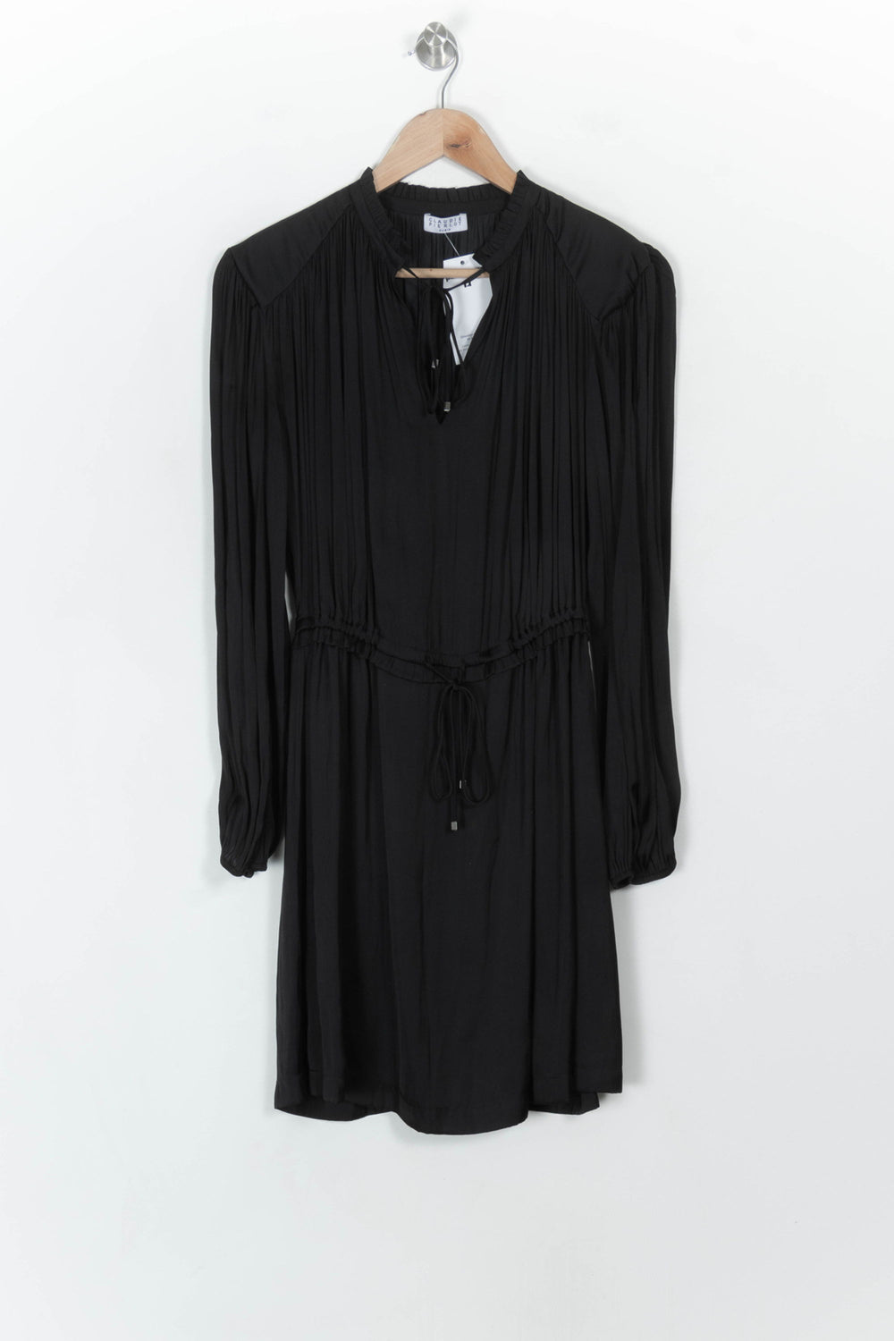 Robe Mi-Longue Noire - Taille S/36 de la marque Claudie Pierlot | PARAD118975 - Vendu par Paradigme - Image 2