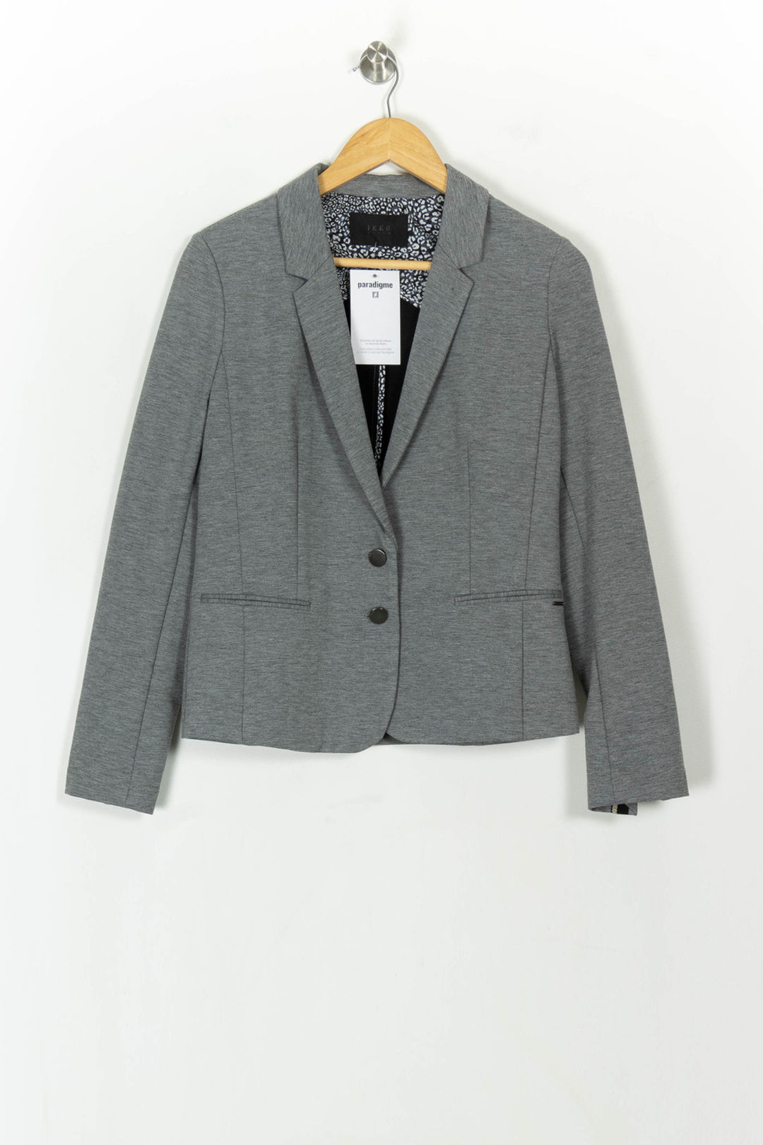 Blazer Gris - Taille L/40 de la marque IKKS | PARAD118979 - Vendu par Paradigme - Image 2