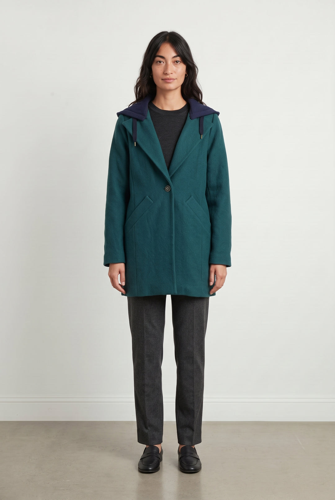 Manteau Vert et Bleu - Taille S/36 de la marque One Step | PARAD118981 - Vendu par Paradigme - Image 1