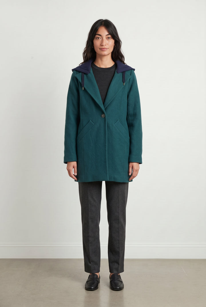 Manteau Vert et Bleu - Taille S/36 de la marque One Step | PARAD118981 - Vendu par Paradigme - Image 1