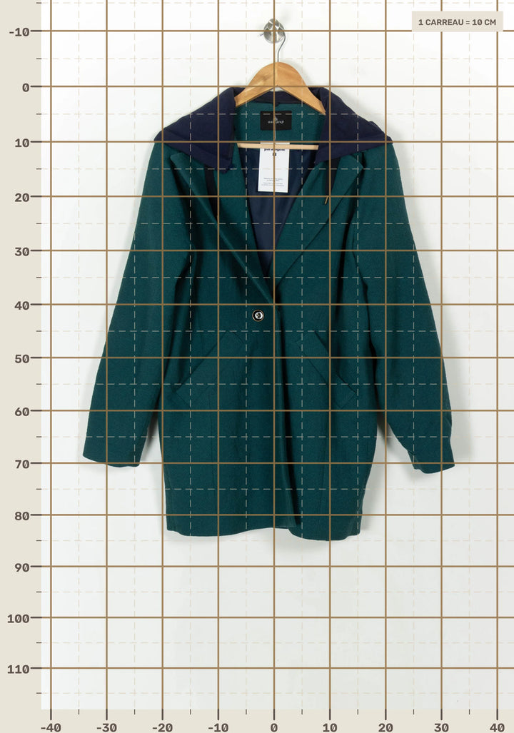 Manteau Vert et Bleu - Taille S/36 de la marque One Step | PARAD118981 - Vendu par Paradigme - Image 4