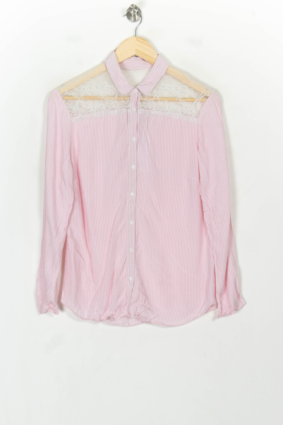 Chemise Rose et Blanche - Taille M/38 de la marque One Step | PARAD118989 - Vendu par Paradigme - Image 2