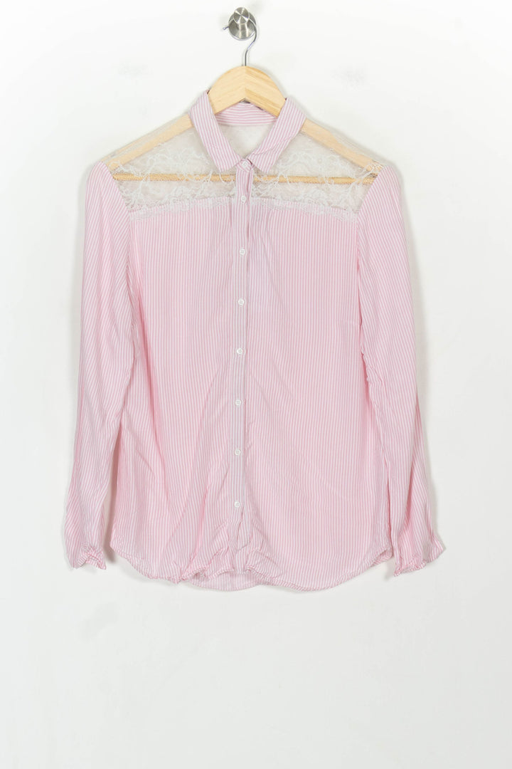 Chemise Rose et Blanche - Taille M/38 de la marque One Step | PARAD118989 - Vendu par Paradigme - Image 2