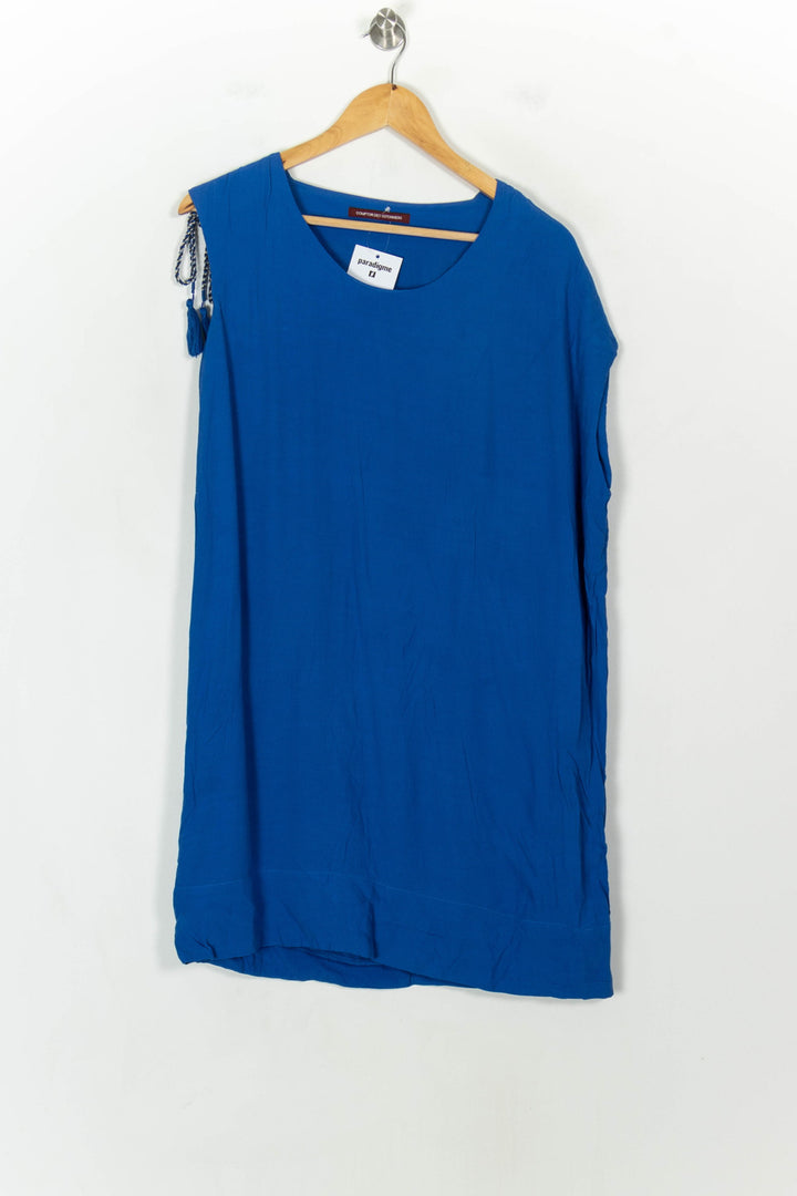 Robe Droite Bleue - Taille M/38 de la marque Comptoir des Cotonniers | PARAD118991 - Vendu par Paradigme - Image 2