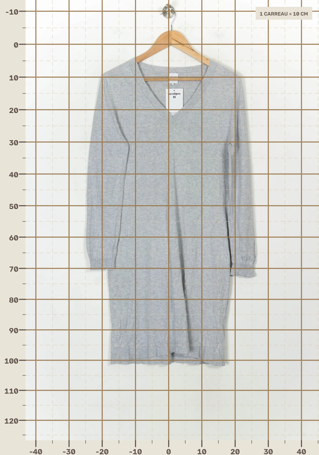 Robe Pull Grise - Taille L/40 de la marque Karl Marc John | PARAD118992 - Vendu par Paradigme - Image 4