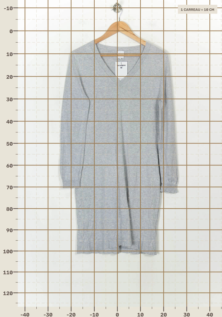 Robe Pull Grise - Taille L/40 de la marque Karl Marc John | PARAD118992 - Vendu par Paradigme - Image 4