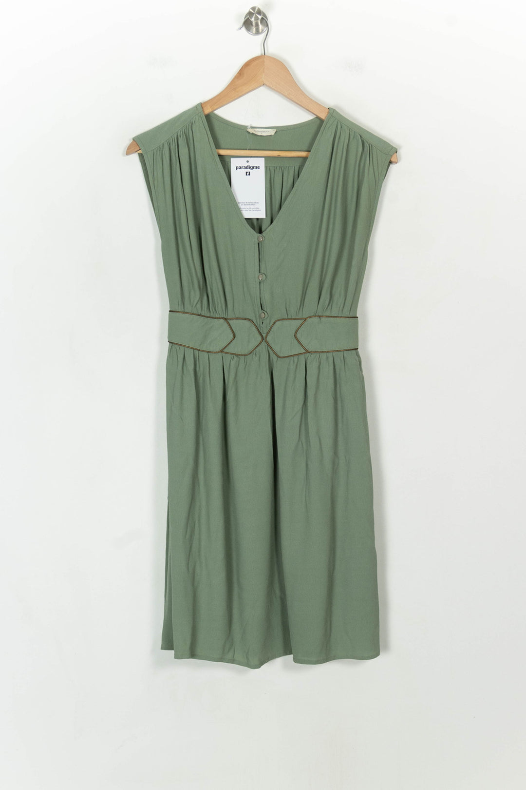 Robe Courte Verte - Taille S/36 de la marque Louizon | PARAD118998 - Vendu par Paradigme - Image 2